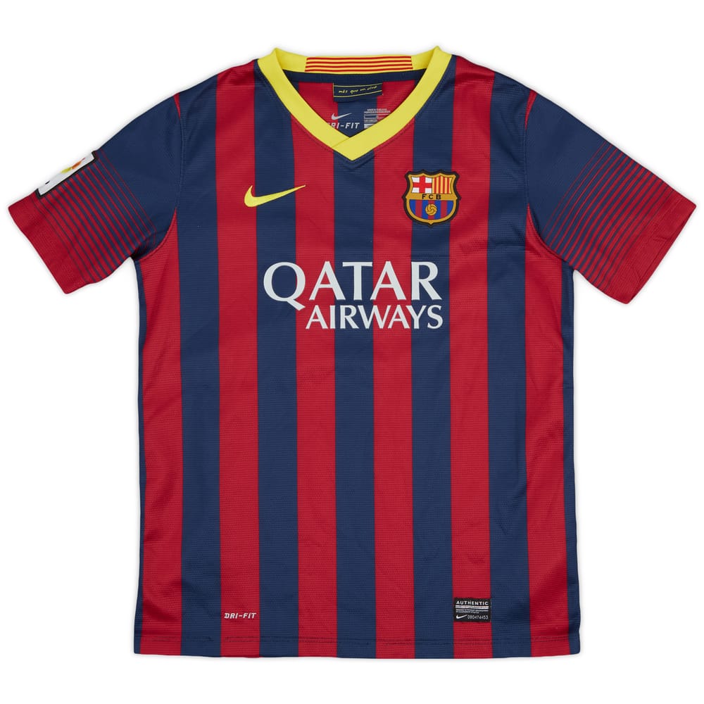 2013-14 Barcelona Home Shirt - 7/10 - (L.Boys)