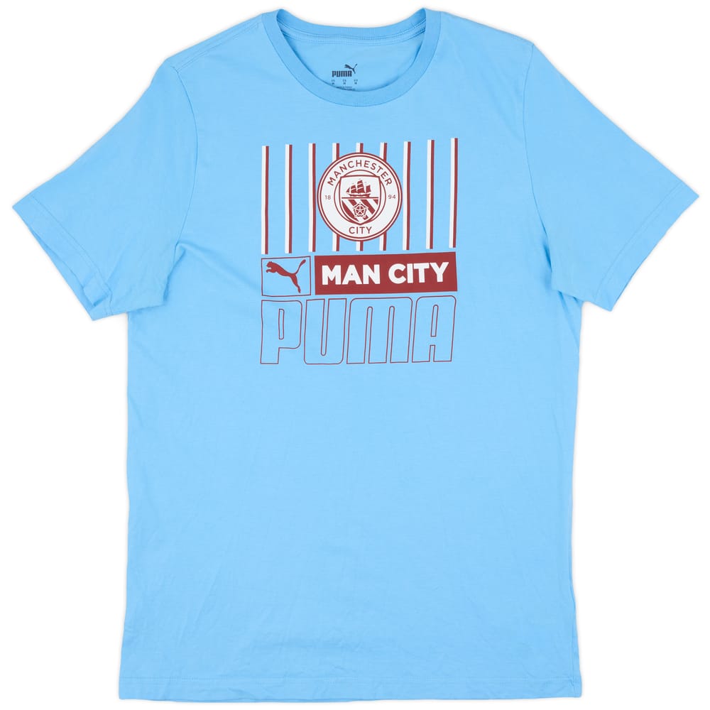 2022-23 Manchester City Puma Cotton Tee - 9/10 - (M)