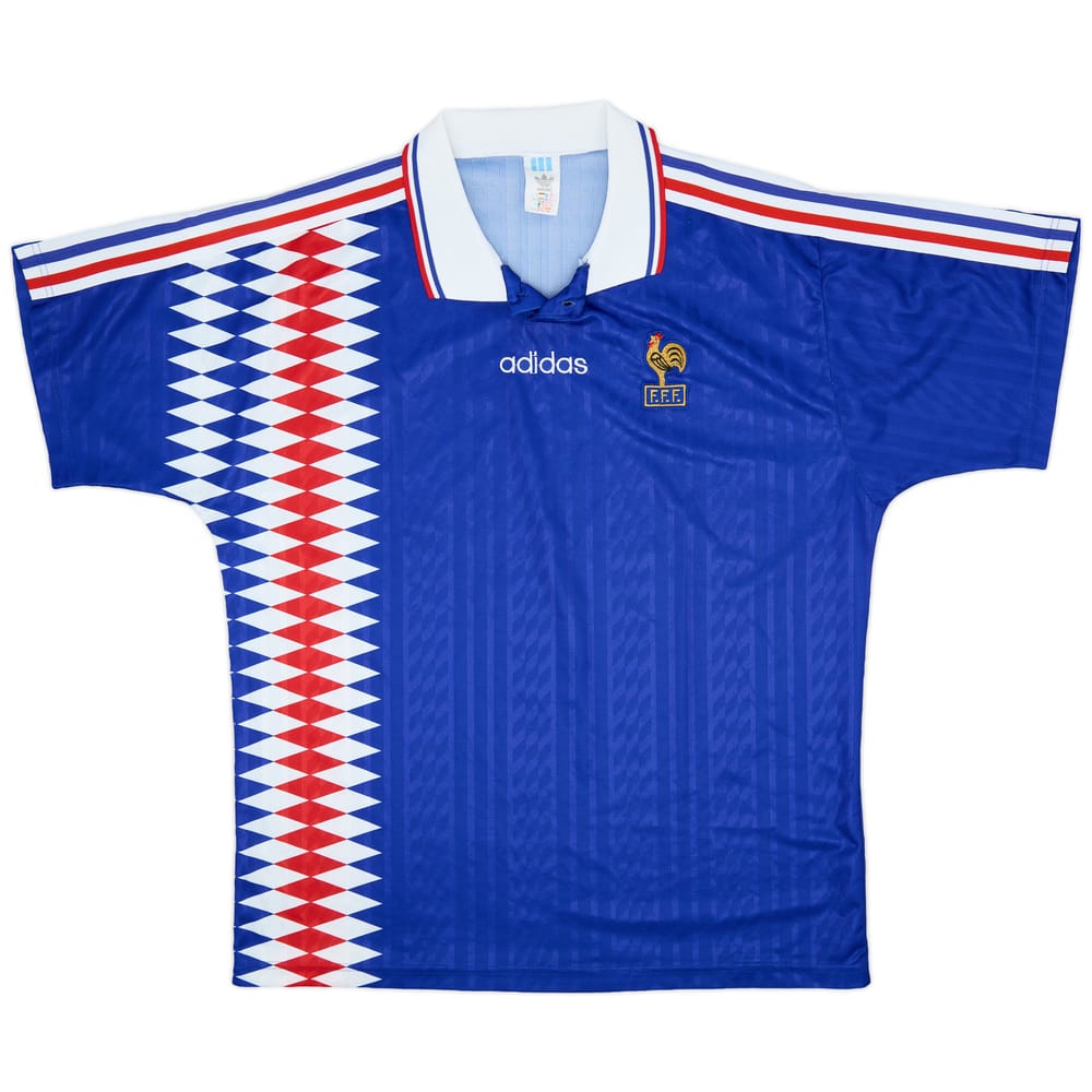 1994-96 France Home Shirt - 9/10 - (XL/XXL)