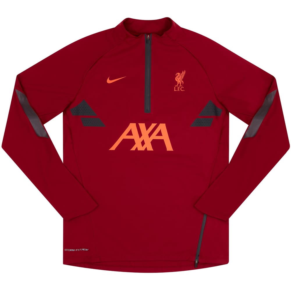 2021-22 Liverpool Player Issue 1/4 Zip Drill Training Top - NEW