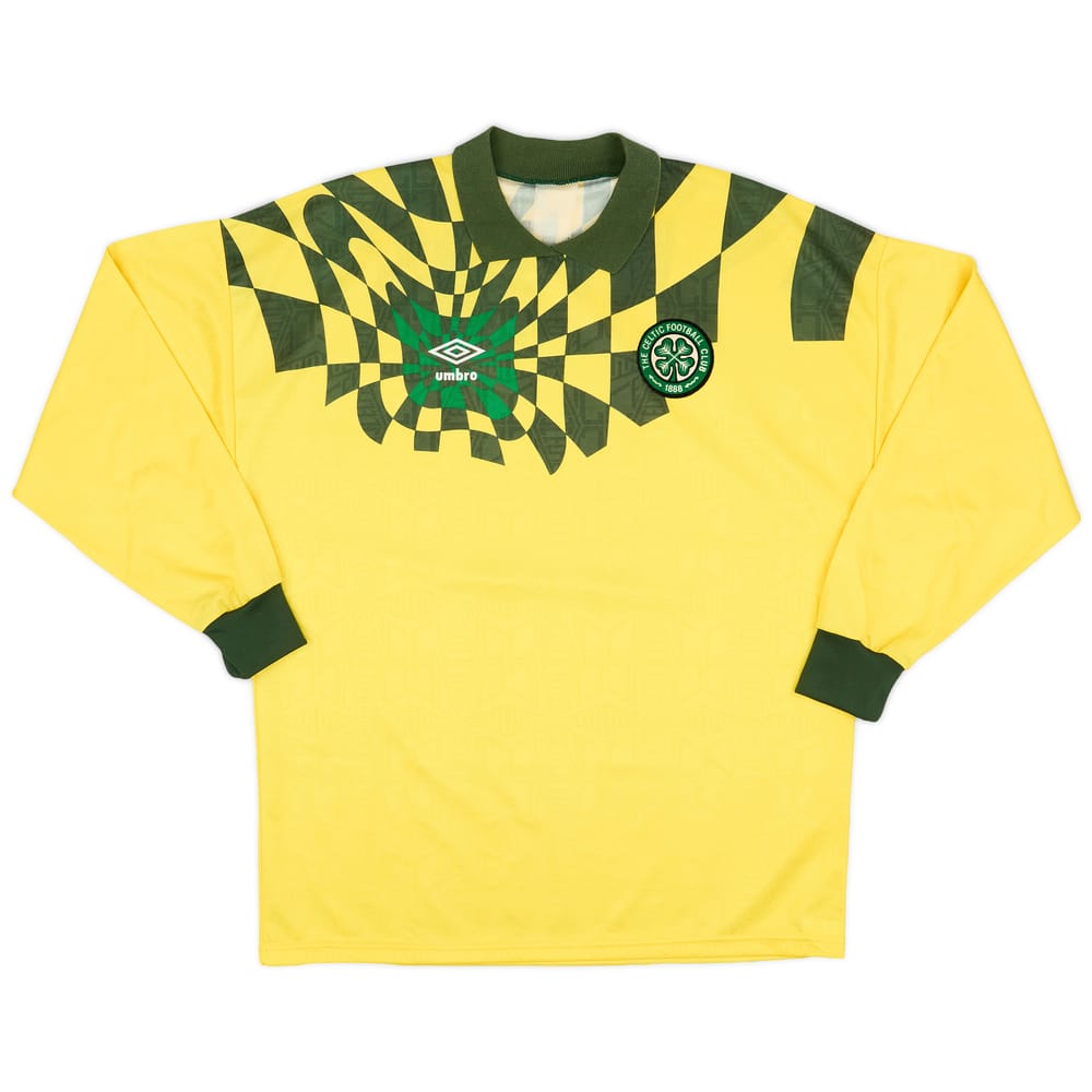 1991-93 Celtic GK Shirt - 8/10 - (L)