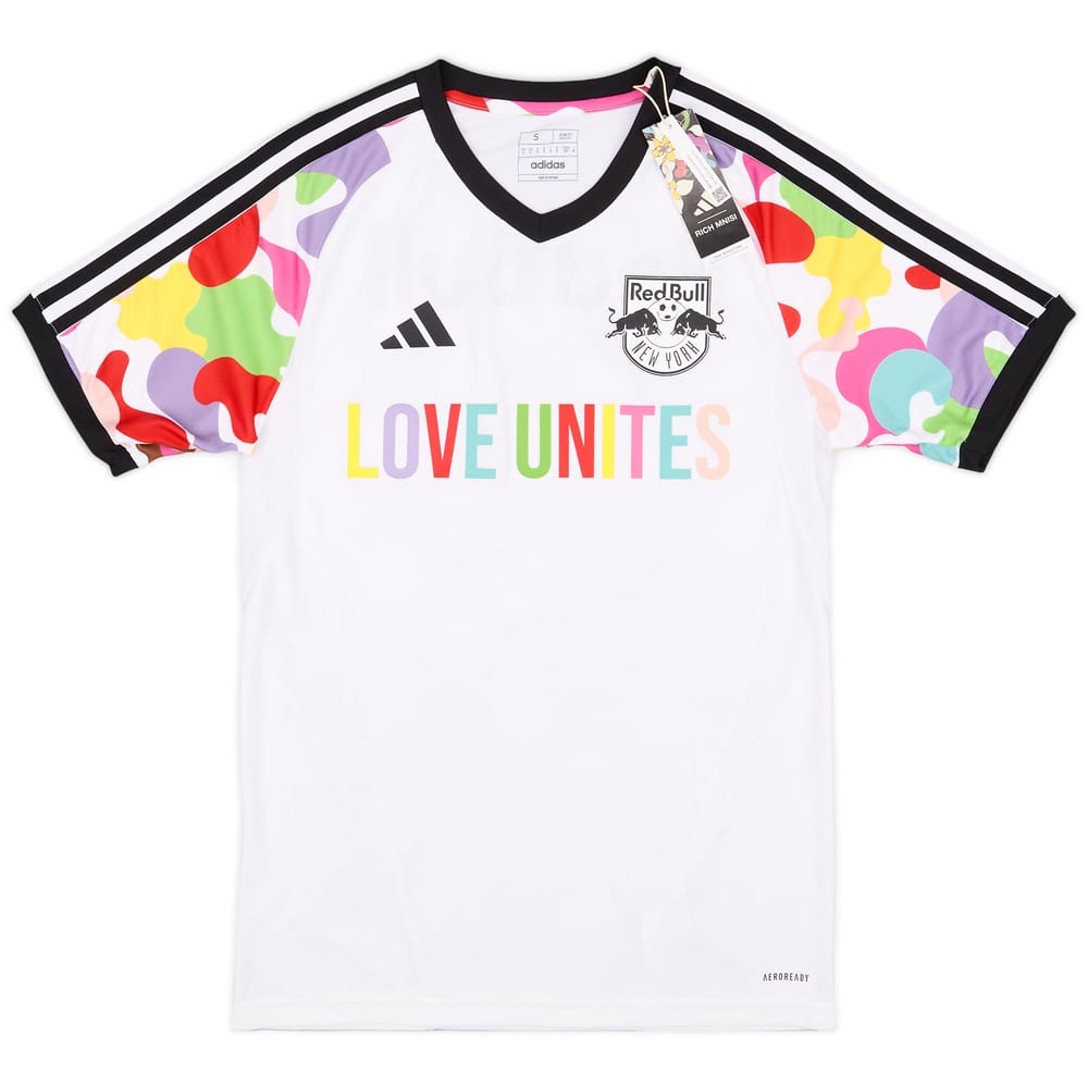 2023 New York Red Bulls adidas Pre-Match Pride Shirt (S)