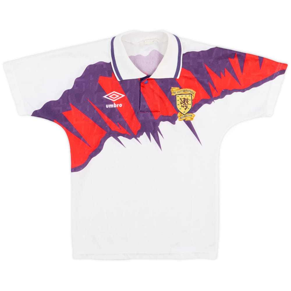 1991-93 Scotland Away Shirt - 9/10 - (3-4Y)