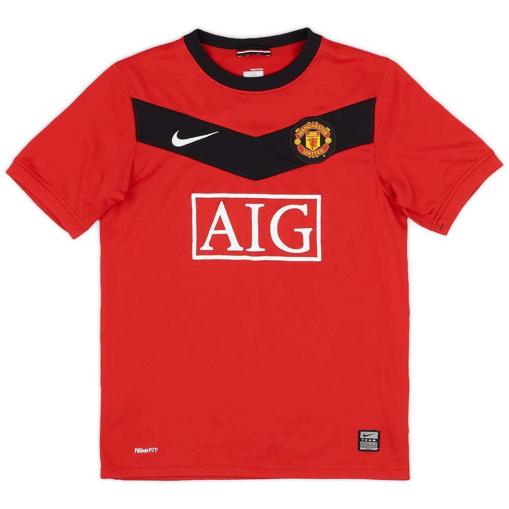 2009-10 Manchester United Home Shirt - 9/10 - (M.Boys)