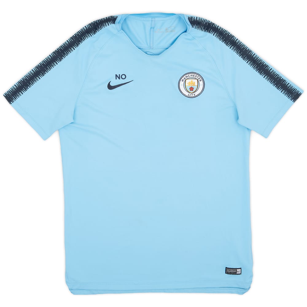 2018-19 Manchester City Staff Issue Nike Training Shirt #NO - 8/10 - (XL)