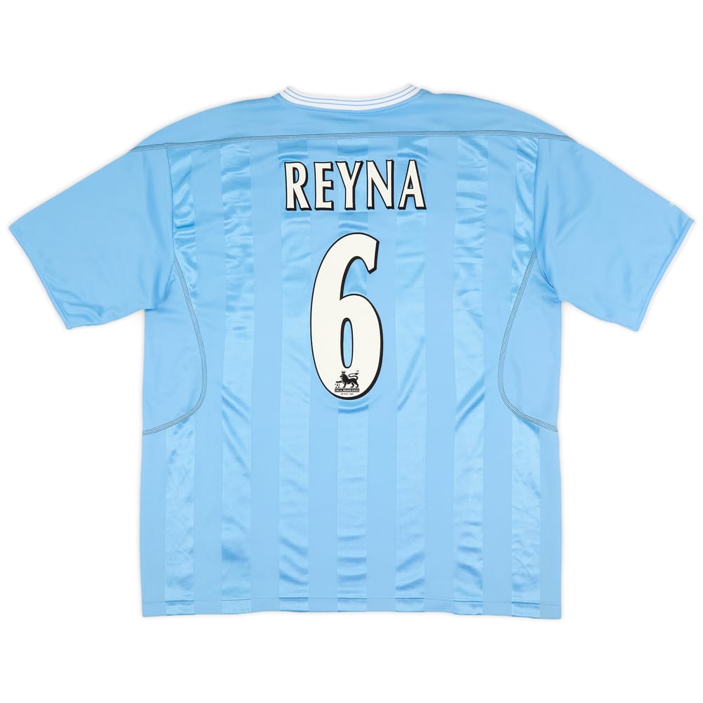2003-04 Manchester City Home Shirt Reyna #6 (XL)