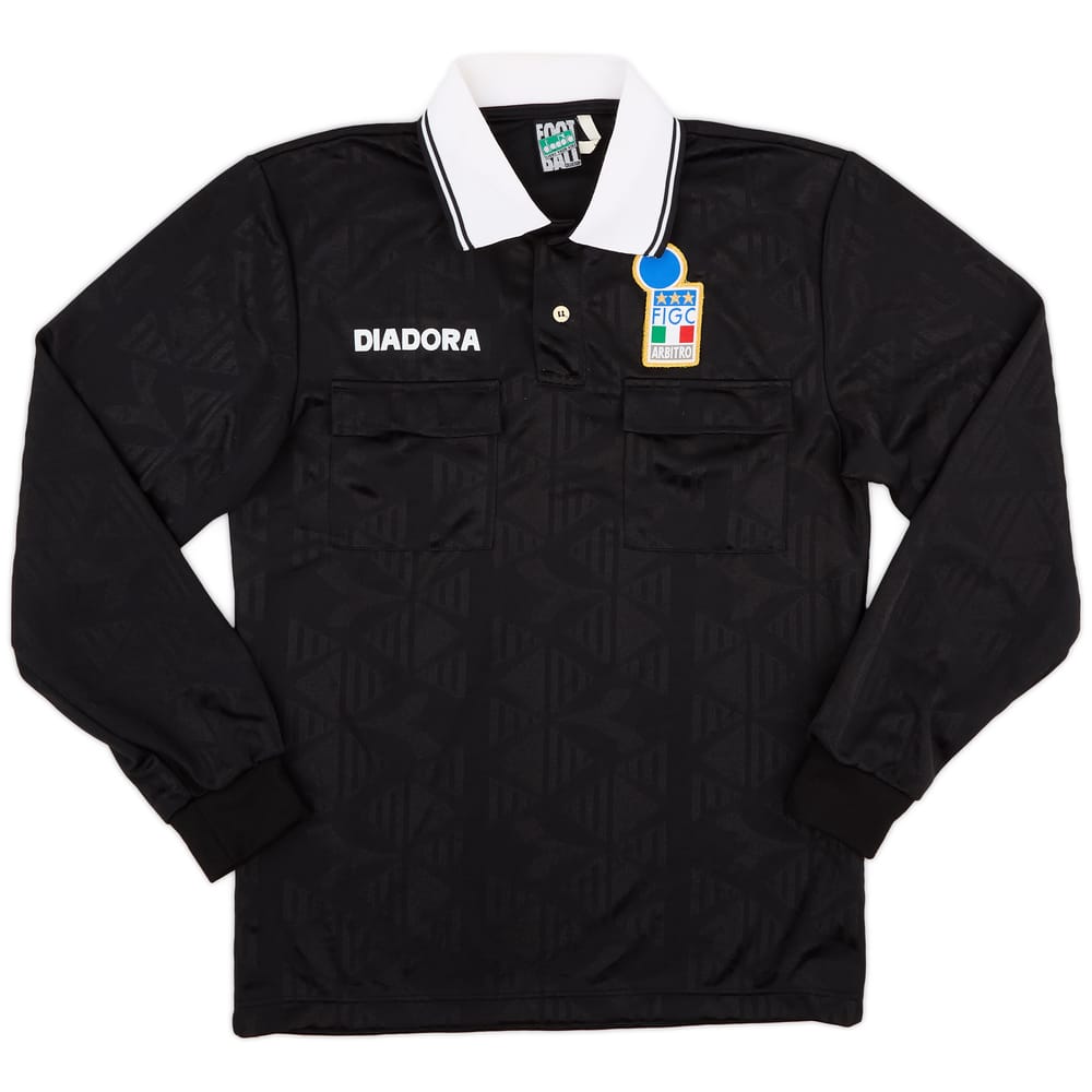1990s Italy FIGC Diadora Referee L/S Shirt - 9/10 - (M)