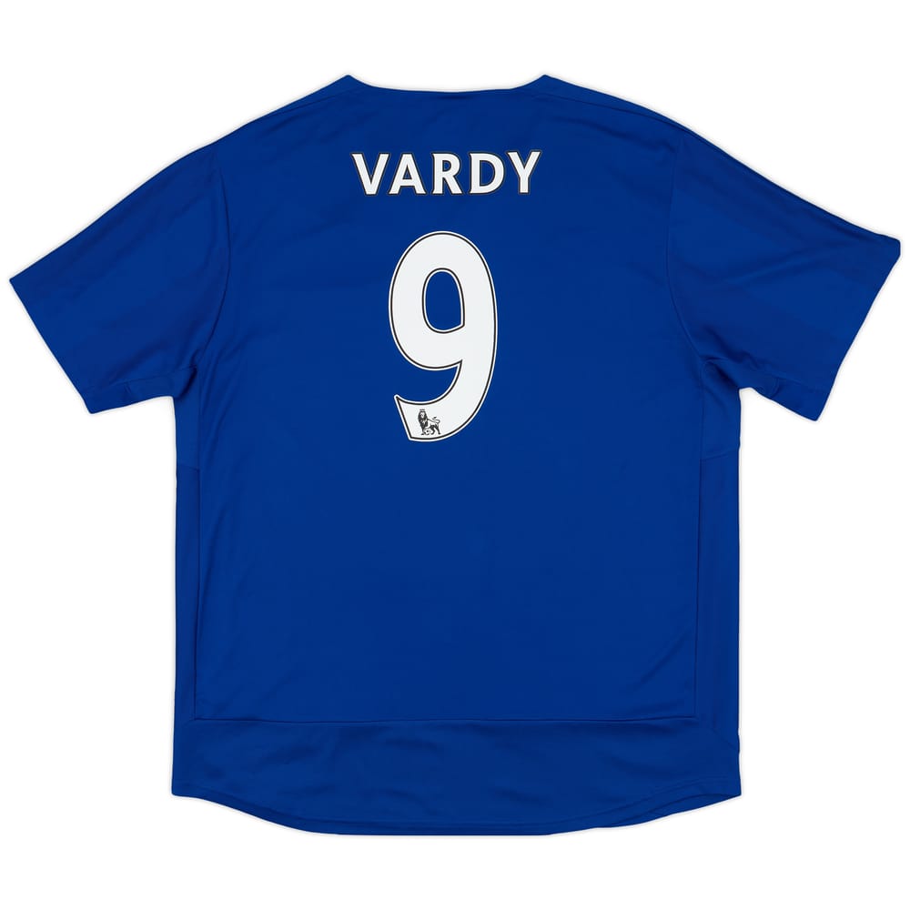 2015-16 Leicester Home Shirt Vardy #9 - 9/10 - (XXL)