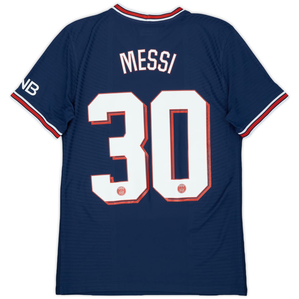 2021-22 Paris Saint-Germain Authentic Home Shirt Messi #30 - 10/10 - (S)