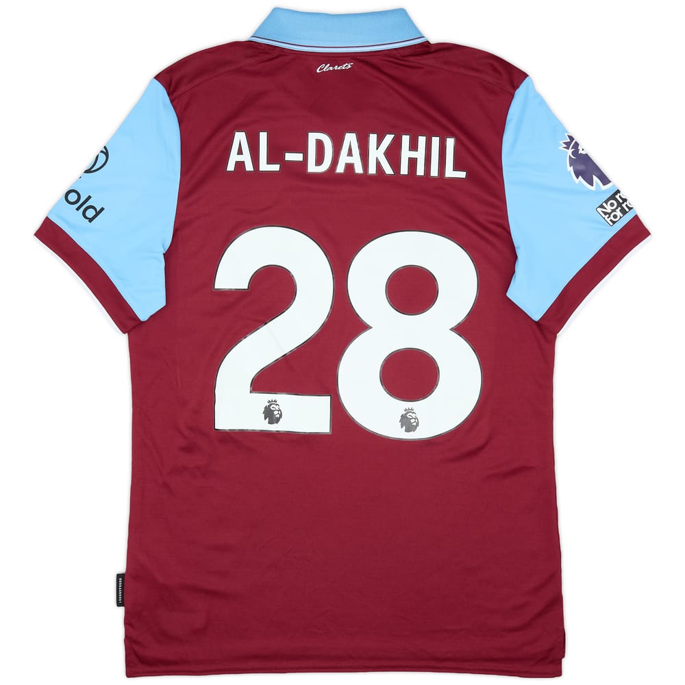 2023-24 Burnley Match Issue Home Shirt Al-Dakhil #28
