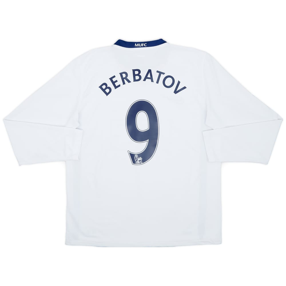 2008-10 Manchester United Away L/S Shirt Berbatov #9 - 9/10 - (M)