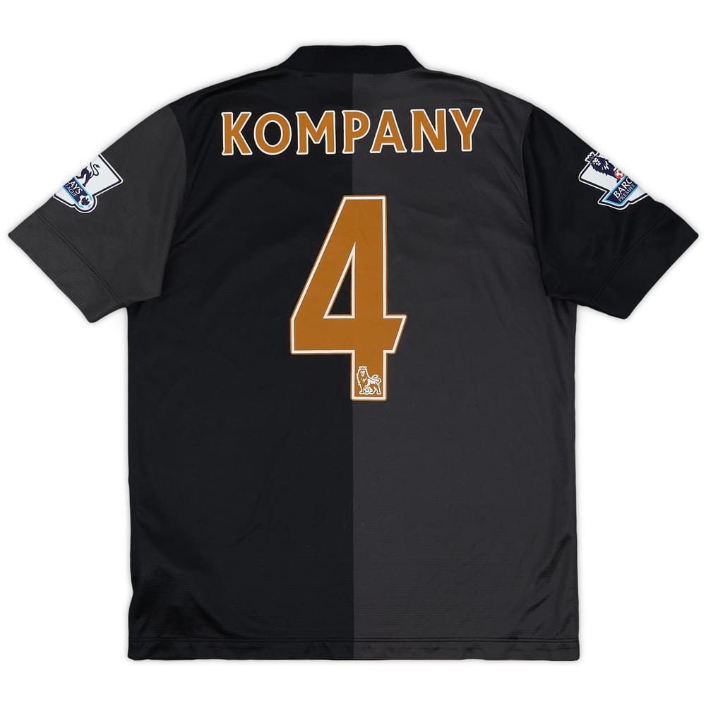 2013-14 Manchester City Away Shirt Kompany #4 - 9/10 - (XL.Boys)