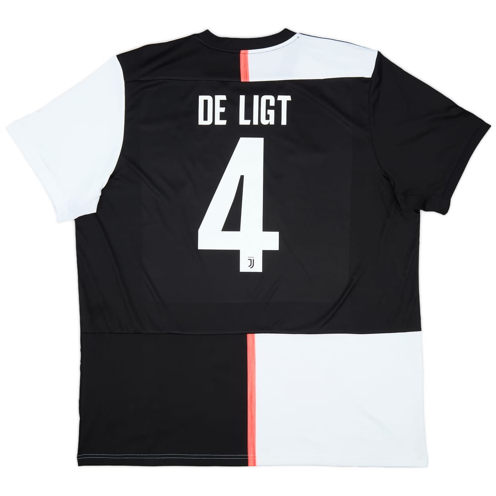 2019-20 Juventus Home Shirt De Ligt #4 - 9/10 - (XXL)