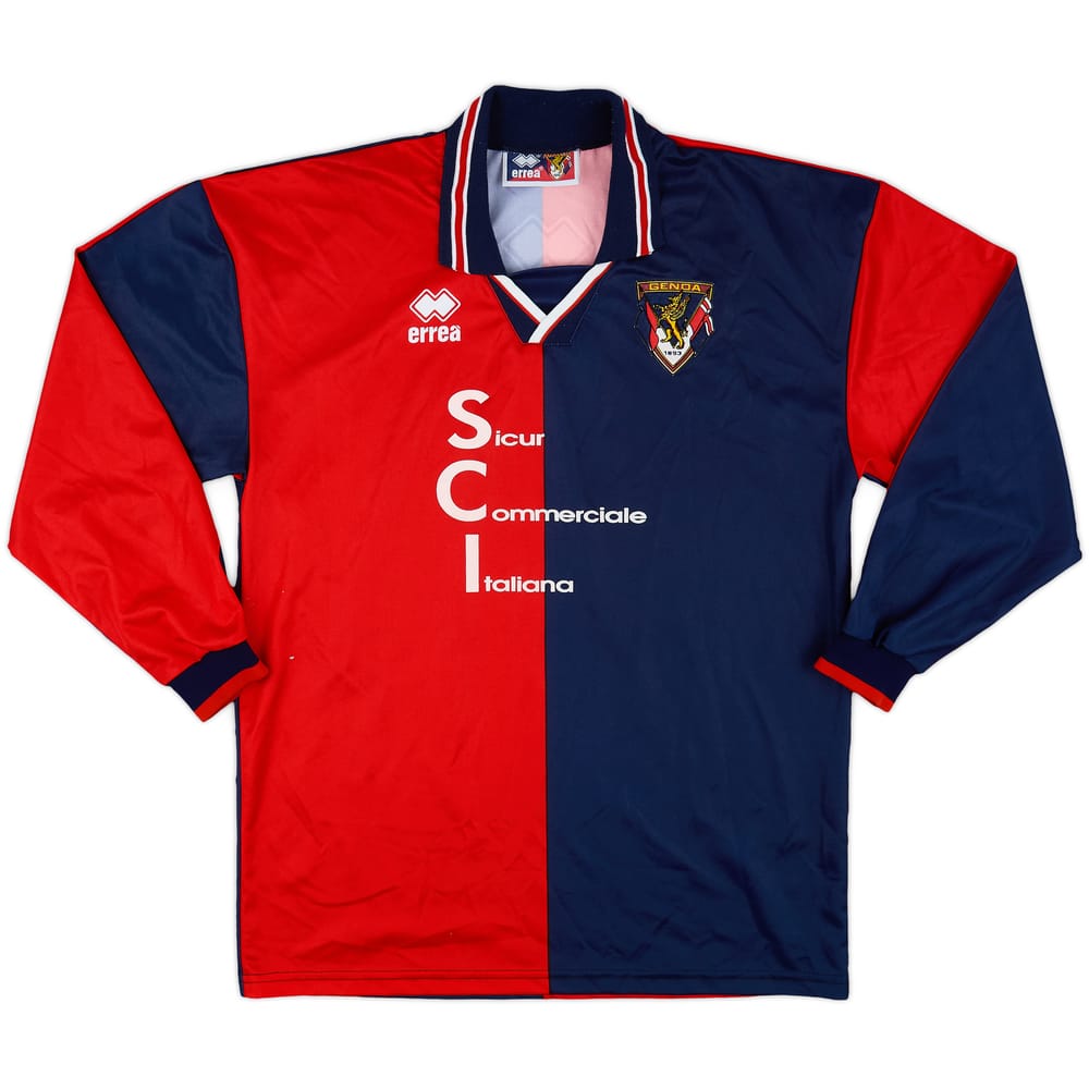 1996-97 Genoa Errea Training L/S Shirt - 8/10 - (L)