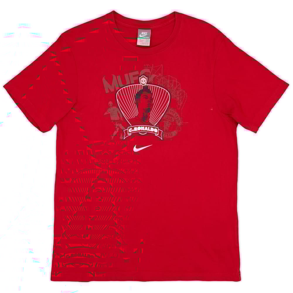 2009-10 Manchester United Nike 'C. Ronaldo #7' Graphic Tee - 9/10 - (M)