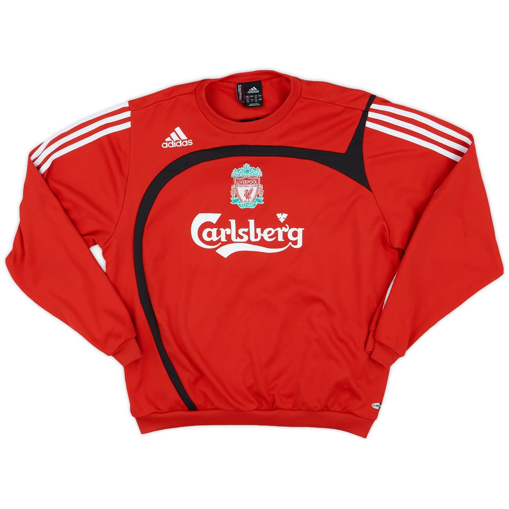 2007-08 Liverpool adidas Sweat Top - 9/10 - (L)