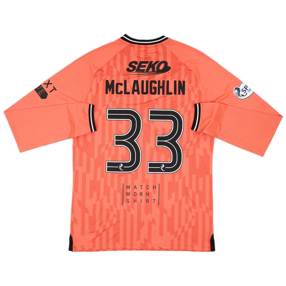 2023-24 Rangers Match Issue GK Shirt McLaughlin #33