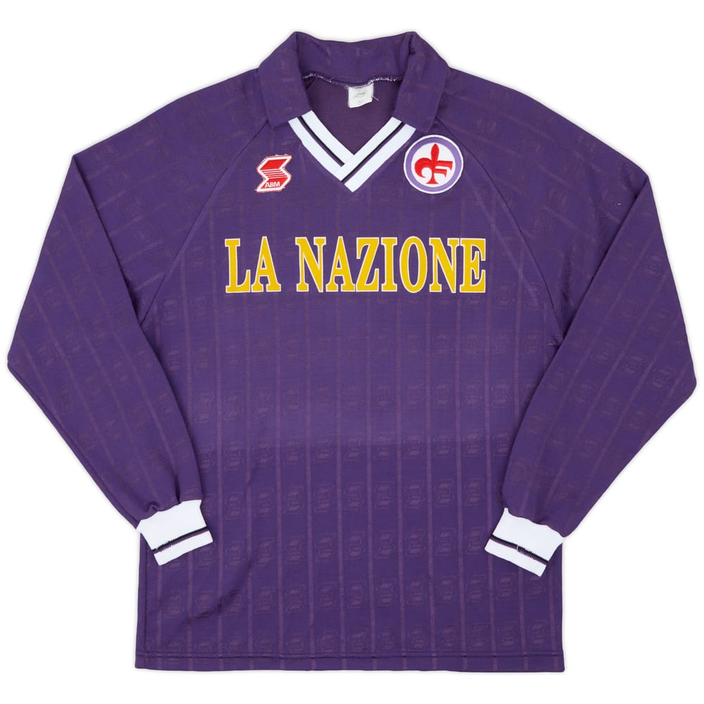 1990-91 Fiorentina Home L/S Shirt - 10/10 - (M)