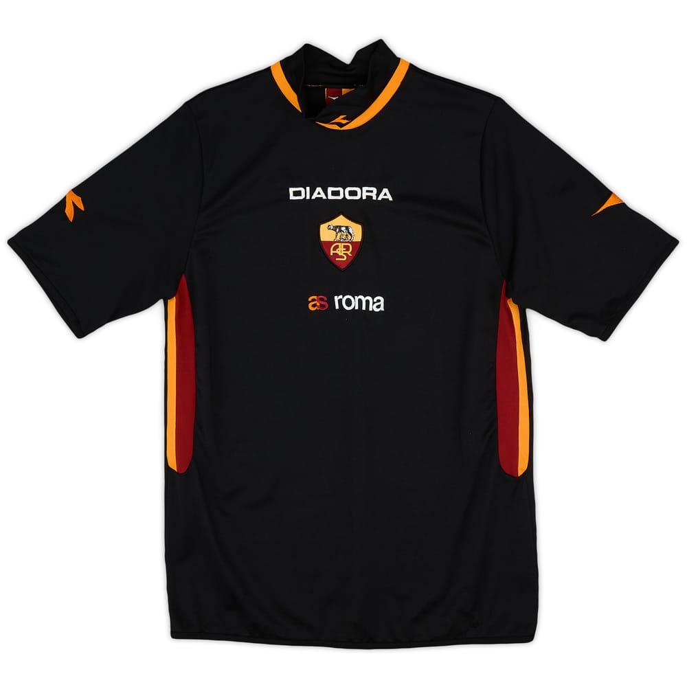 2003-04 Roma Diadora Training Shirt - 9/10 - (M)