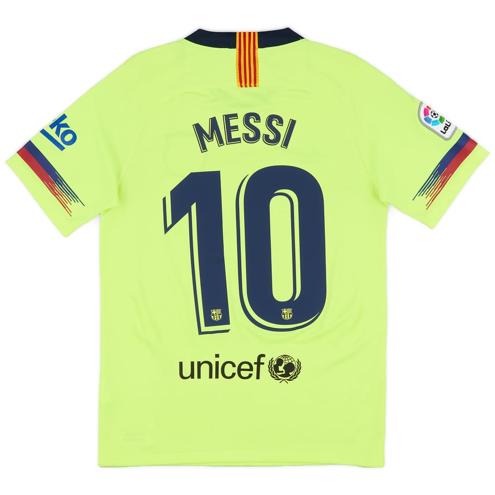 2018-19 Barcelona Away Shirt Messi #10 - 9/10 - (S)