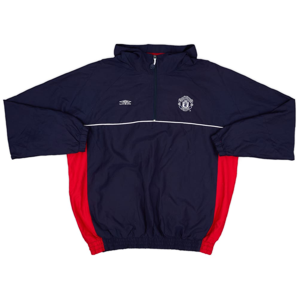 2000-01 Manchester Umbro 1/4 Zip Drill Top - 9/10 - (L)