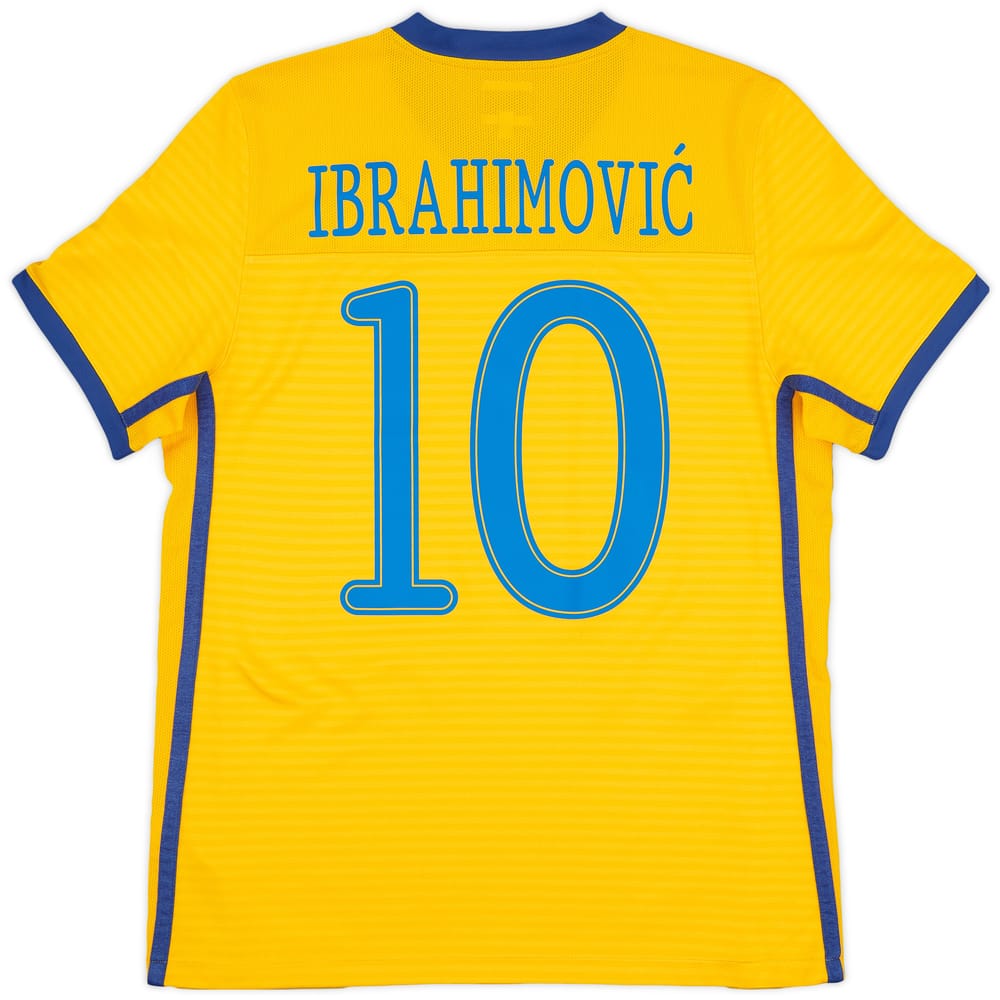 2010-11 Sweden Home Shirt Ibrahimovic #10 - 9/10 - (M)