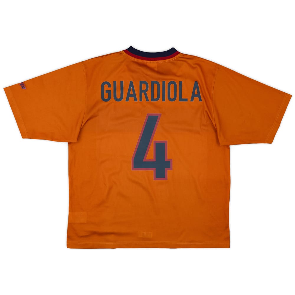 1998-00 Barcelona Basic Third Shirt Guardiola #4 - 7/10 - (L)