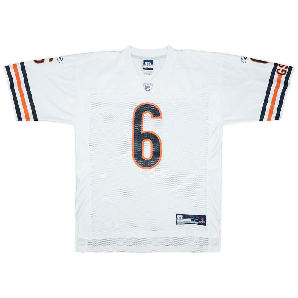 2009 Chicago Bears Cutler #6 Reebok On Field Away Jersey - 9/10 - (L)