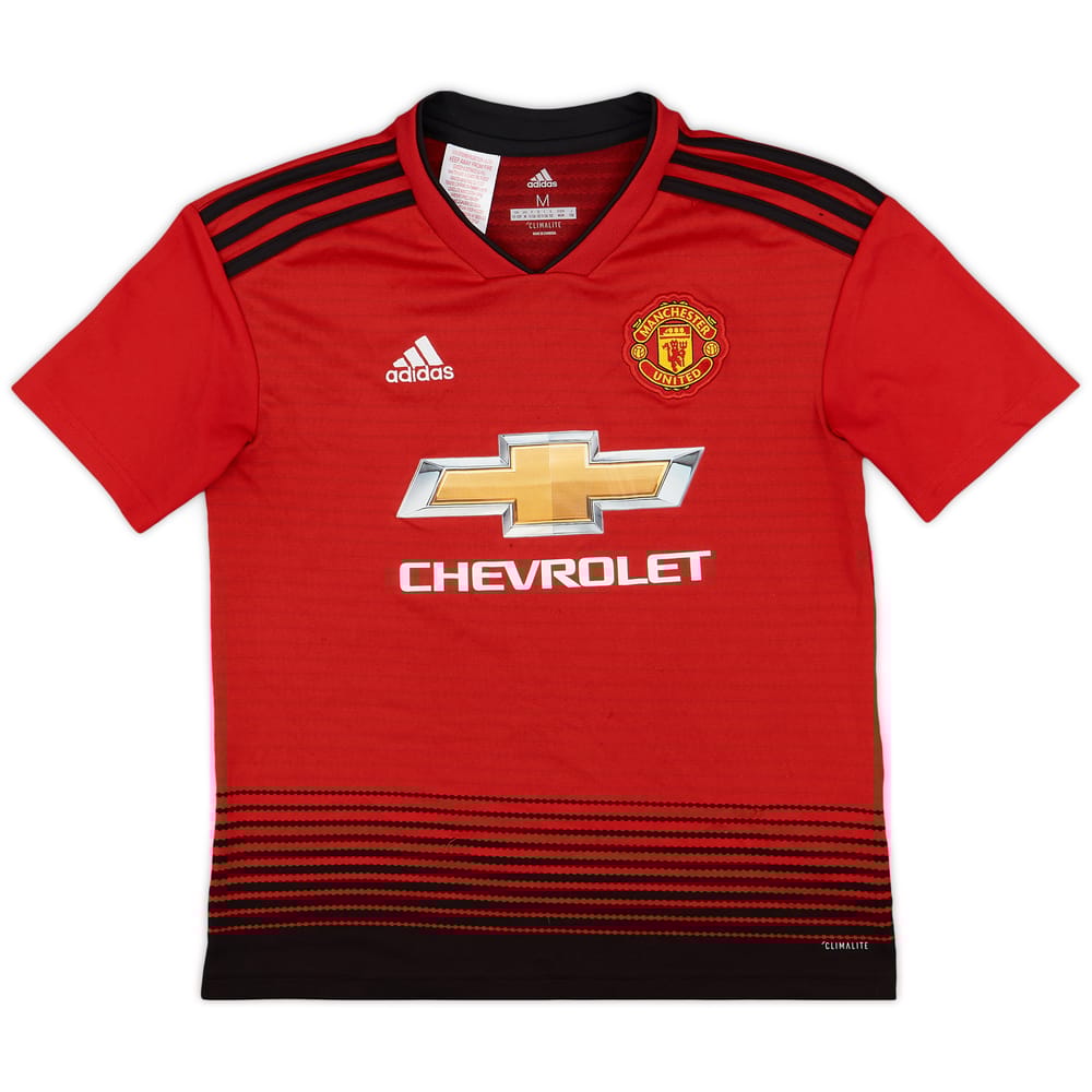 2018-19 Manchester United Home Shirt - 8/10 - (M.Boys)