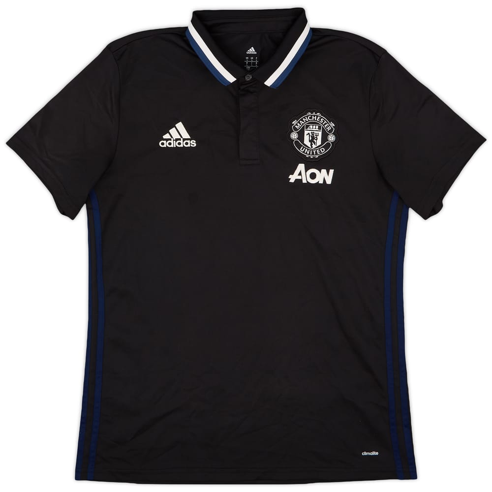 2016-17 Manchester United adidas Polo Shirt - 9/10 - (L)