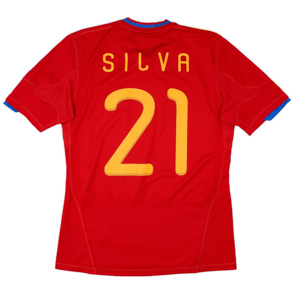 2009-10 Spain Home Shirt Silva #21 - 7/10 - (M)