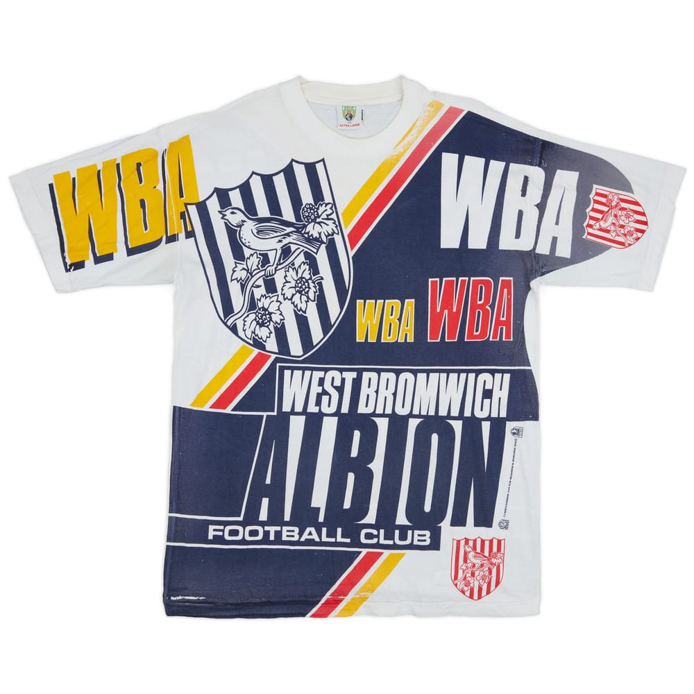 1991-92 West Brom Kick Graphic Tee - 9/10 - (XL)