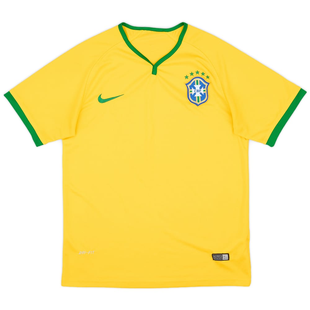 2014-15 Brazil Home Shirt - 8/10 - (M)
