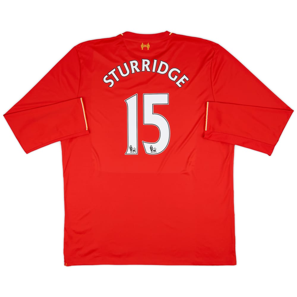 2015-16 Liverpool Home L/S Shirt Sturridge #15 - 9/10 - (3XL)