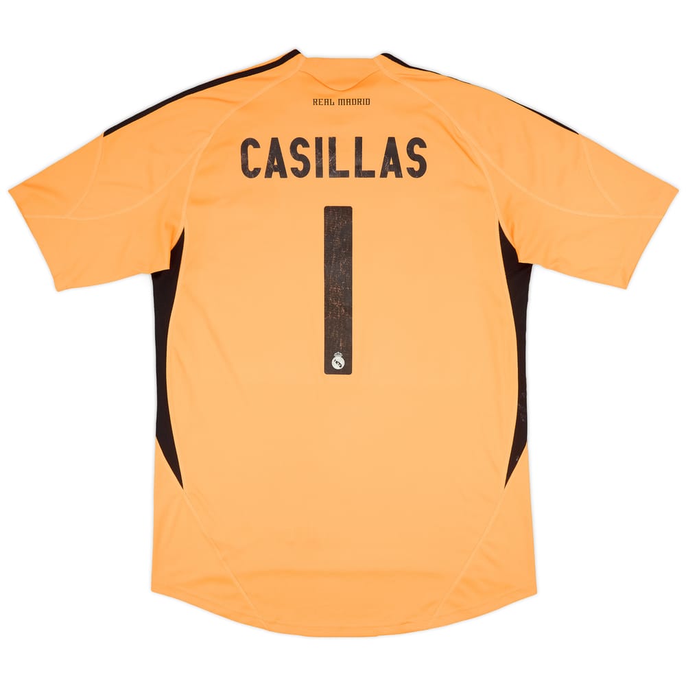 2009-10 Real Madrid GK S/S Shirt Casillas #1 - 6/10 - (L)