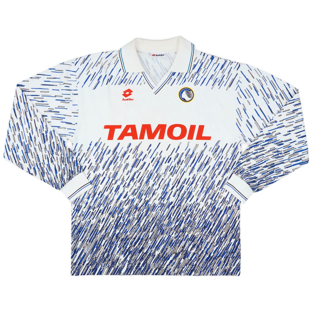 1991-93 Atalanta Away L/S Shirt #9 - 9/10 - (XL)