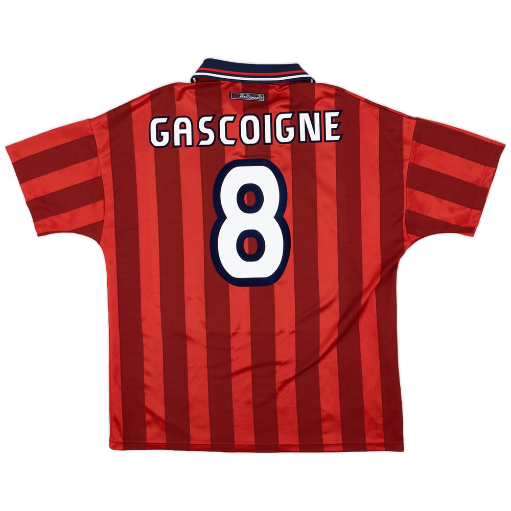1997-99 England Away Shirt Gascoigne #8 - 9/10 - (XL)