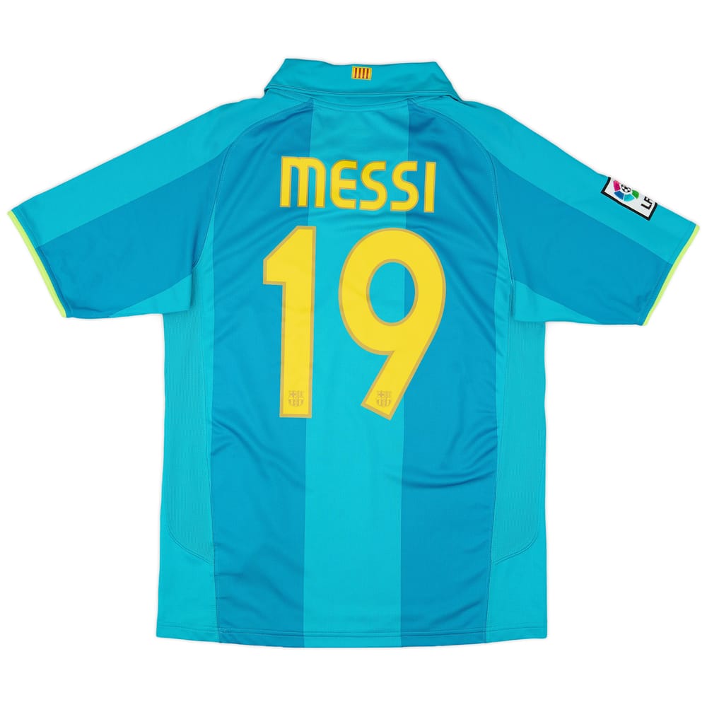 2007-09 Barcelona Away Shirt Messi #19 - 9/10 - (S)