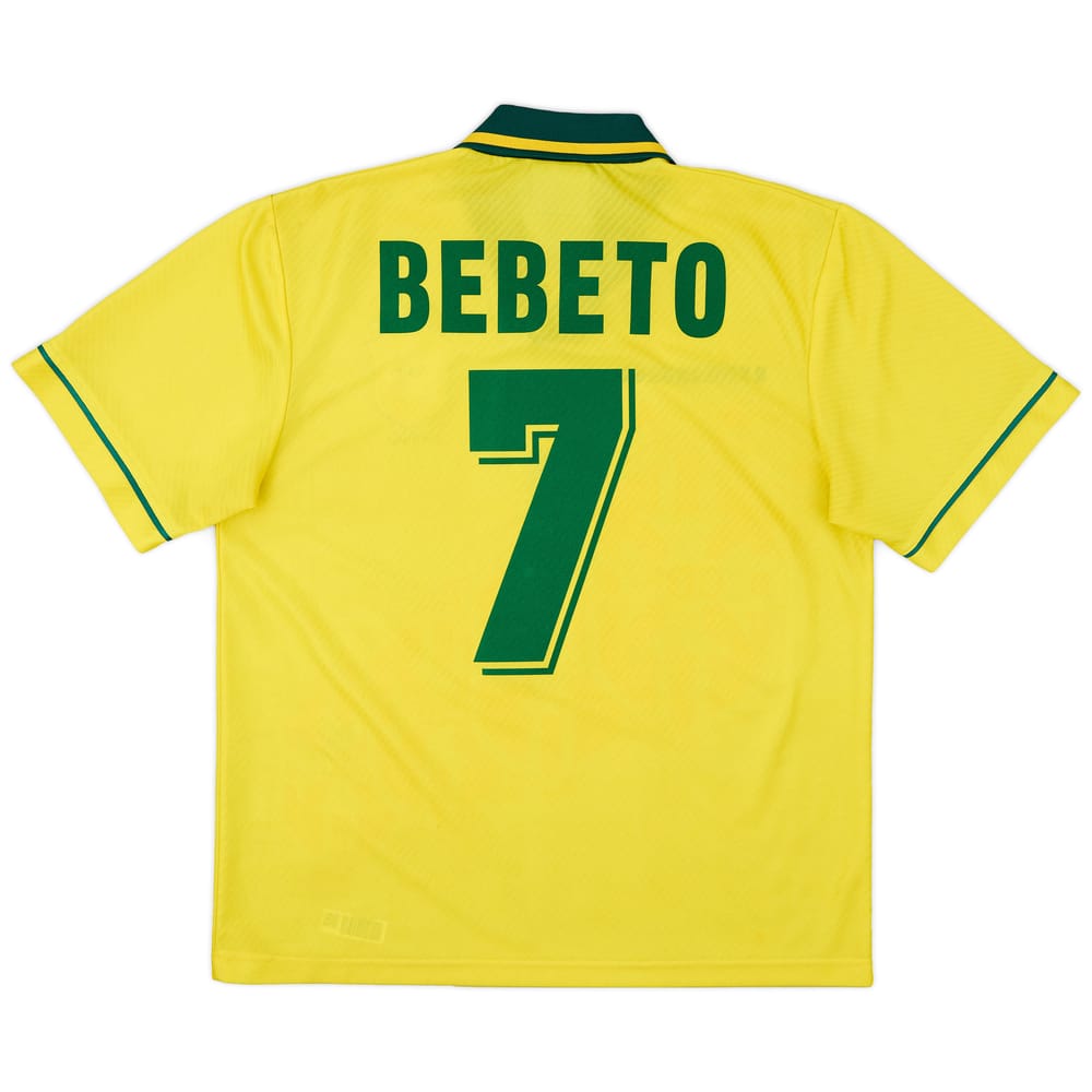 1994 Brazil Home Shirt Bebeto #7 - 7/10 - (M)