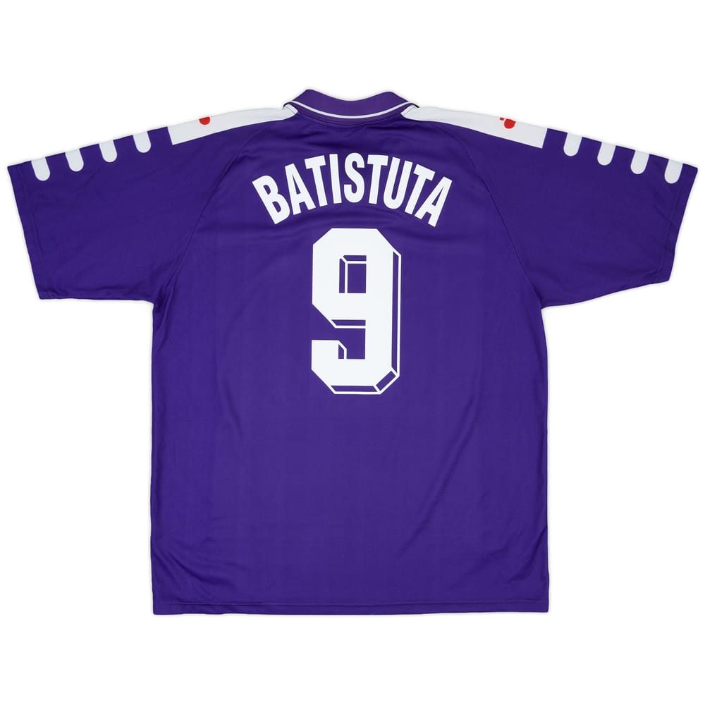1998-99 Fiorentina Home Shirt Batistuta #9 - 9/10 - (XL)