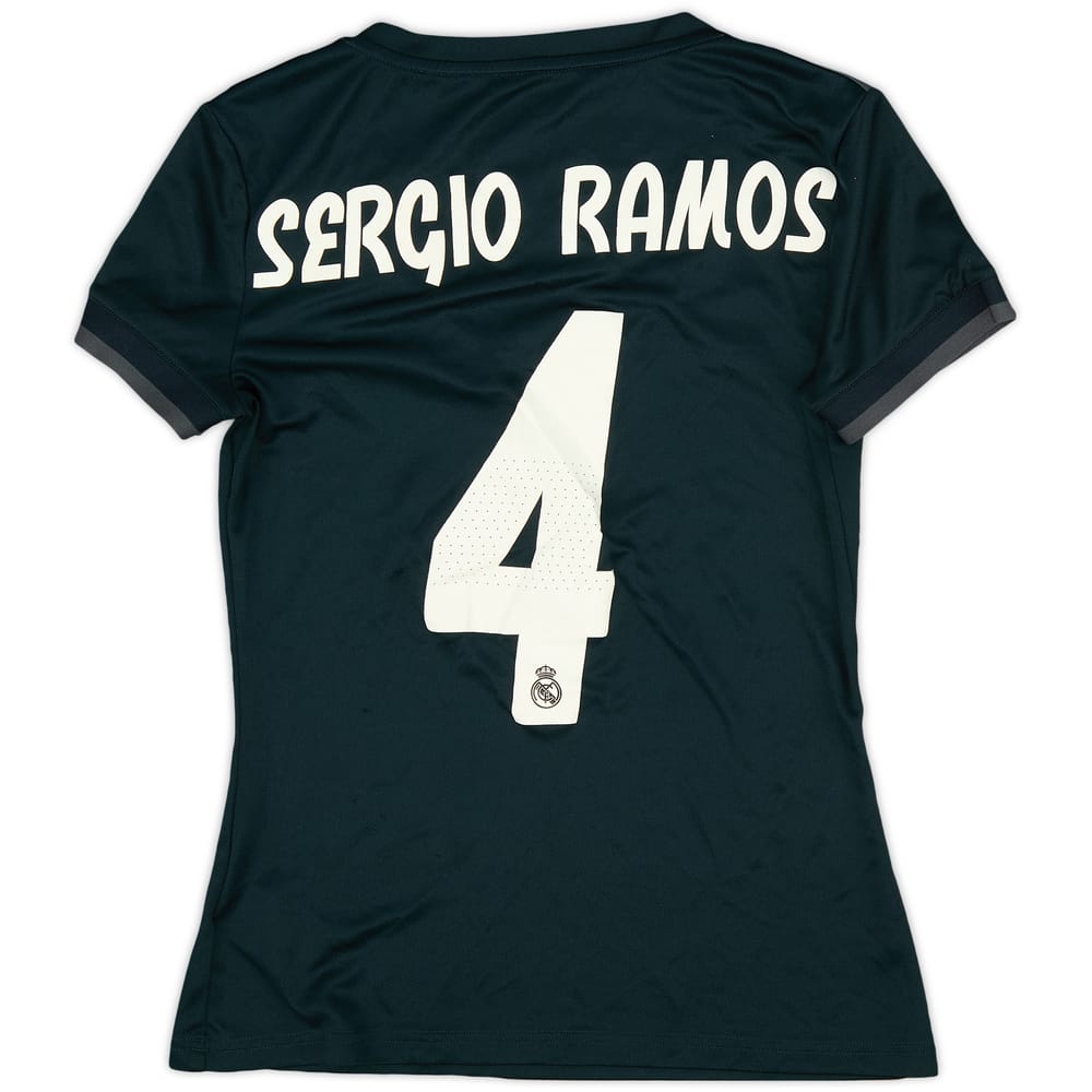 2018-19 Real Madrid Away Shirt Sergio Ramos #4 - 8/10 - (Women's S)