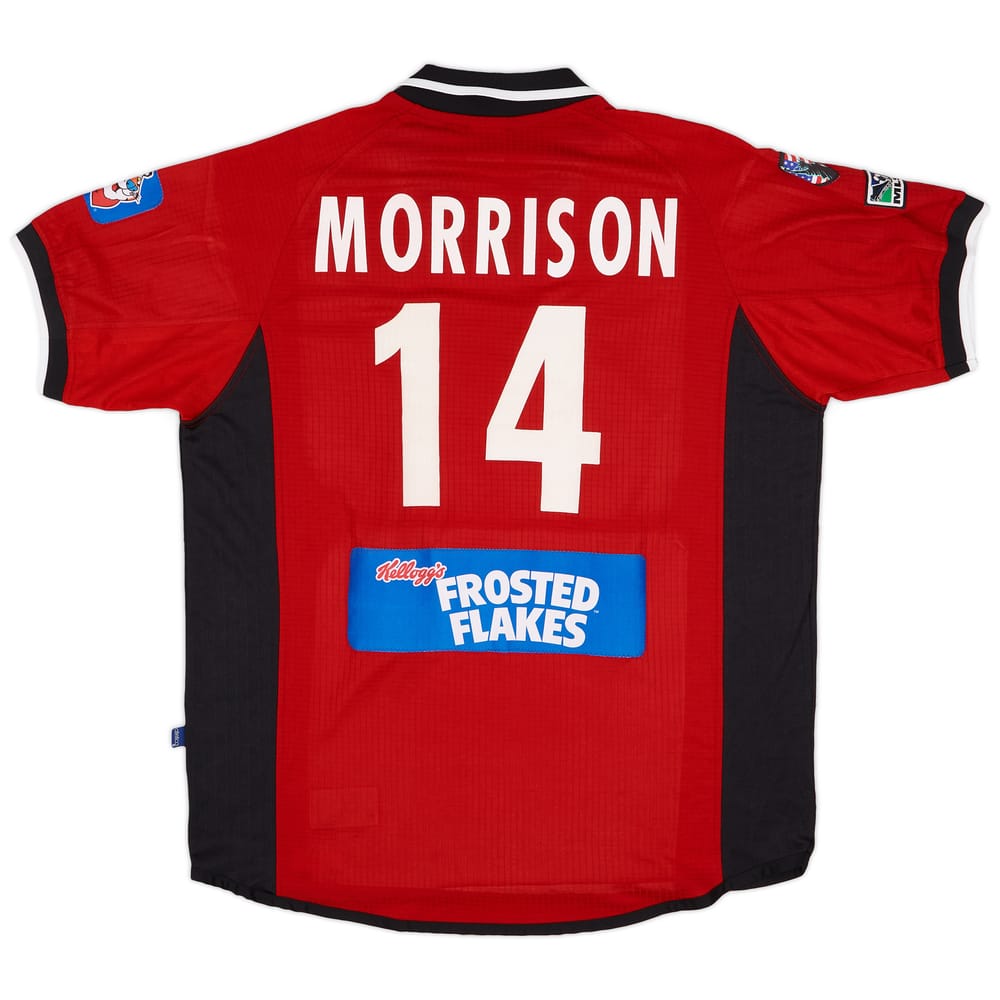 2002 Dallas Burn Match Issue Home Shirt Morrison #14