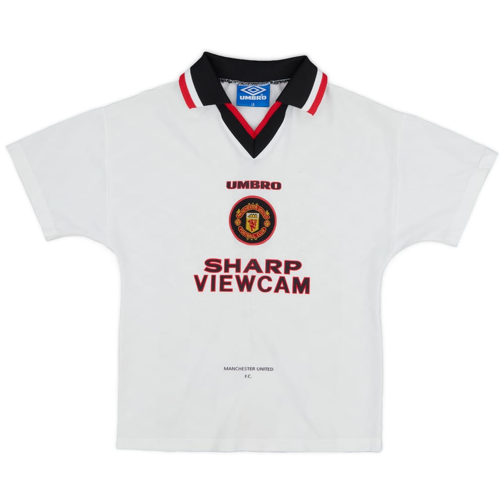 1996-97 Manchester United Away Shirt - 5/10 - (L.Boys)