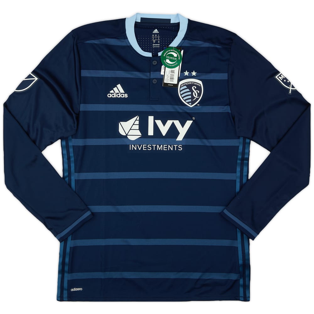 2016 Sporting Kansas City Authentic Away L/S Shirt (L)