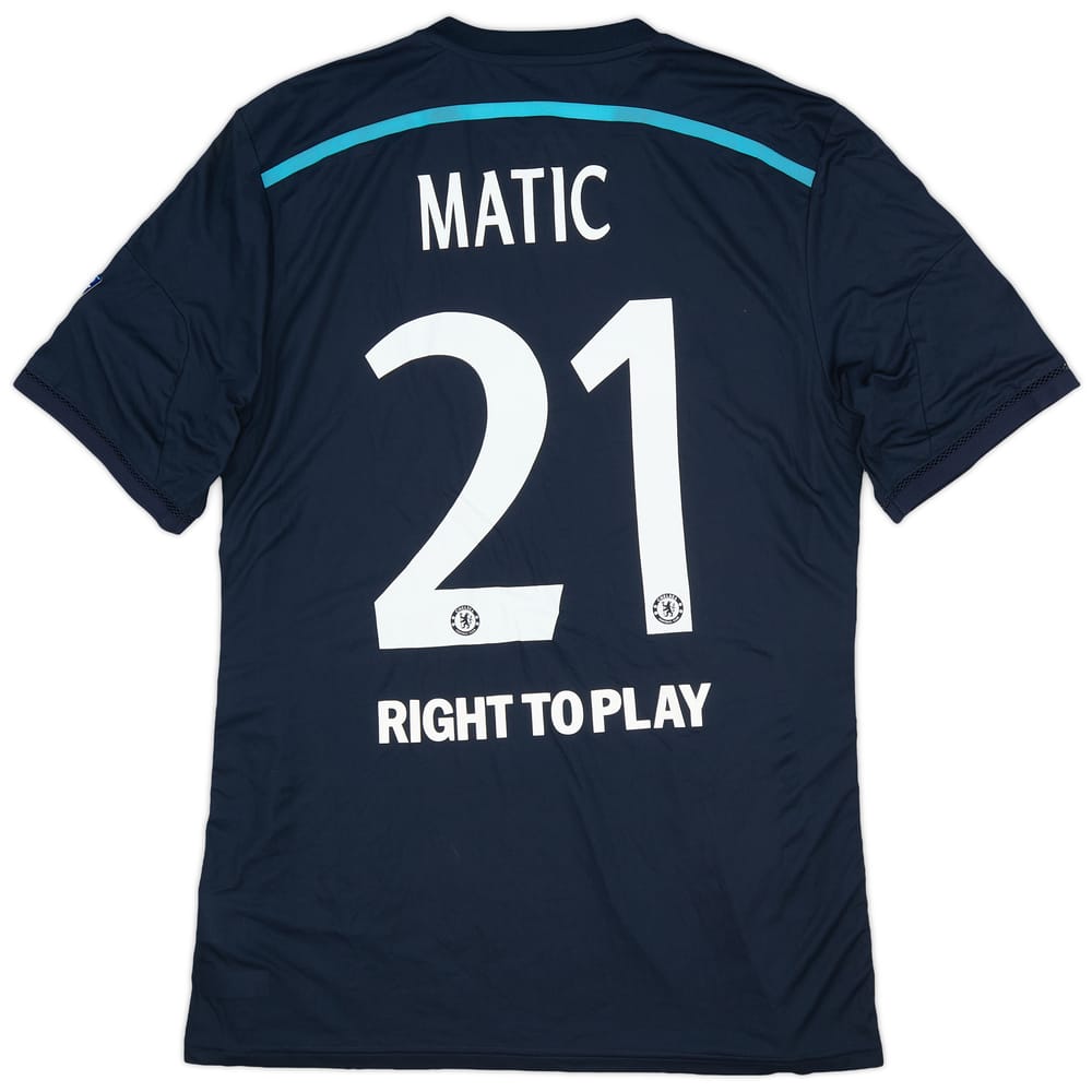 2014-15 Chelsea Player Issue Champions League Third Shirt Matic #21