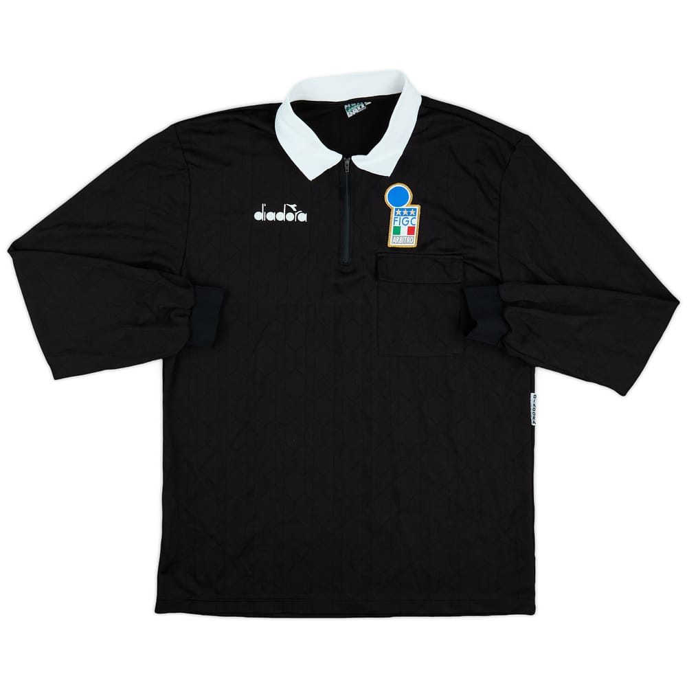 1990s Italy FIGC Diadora Referee L/S Shirt - 10/10 - (XL)