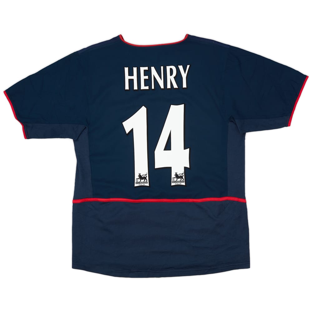2002-04 Arsenal Away Shirt Henry #14 - 7/10 - (L)