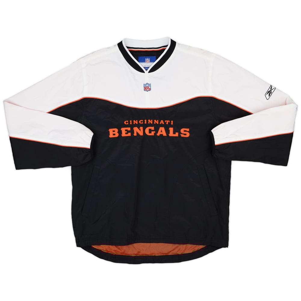 2005-06 Cincinnati Bengals Reebok Pullover Windbreaker Jacket - 8/10 - (M)