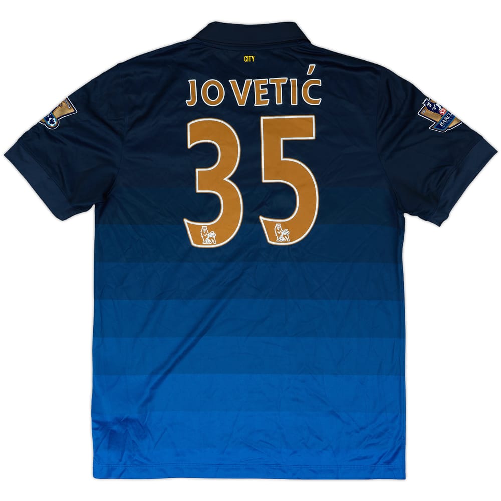 2014-15 Manchester City Away Shirt Jovetic #35 (L)