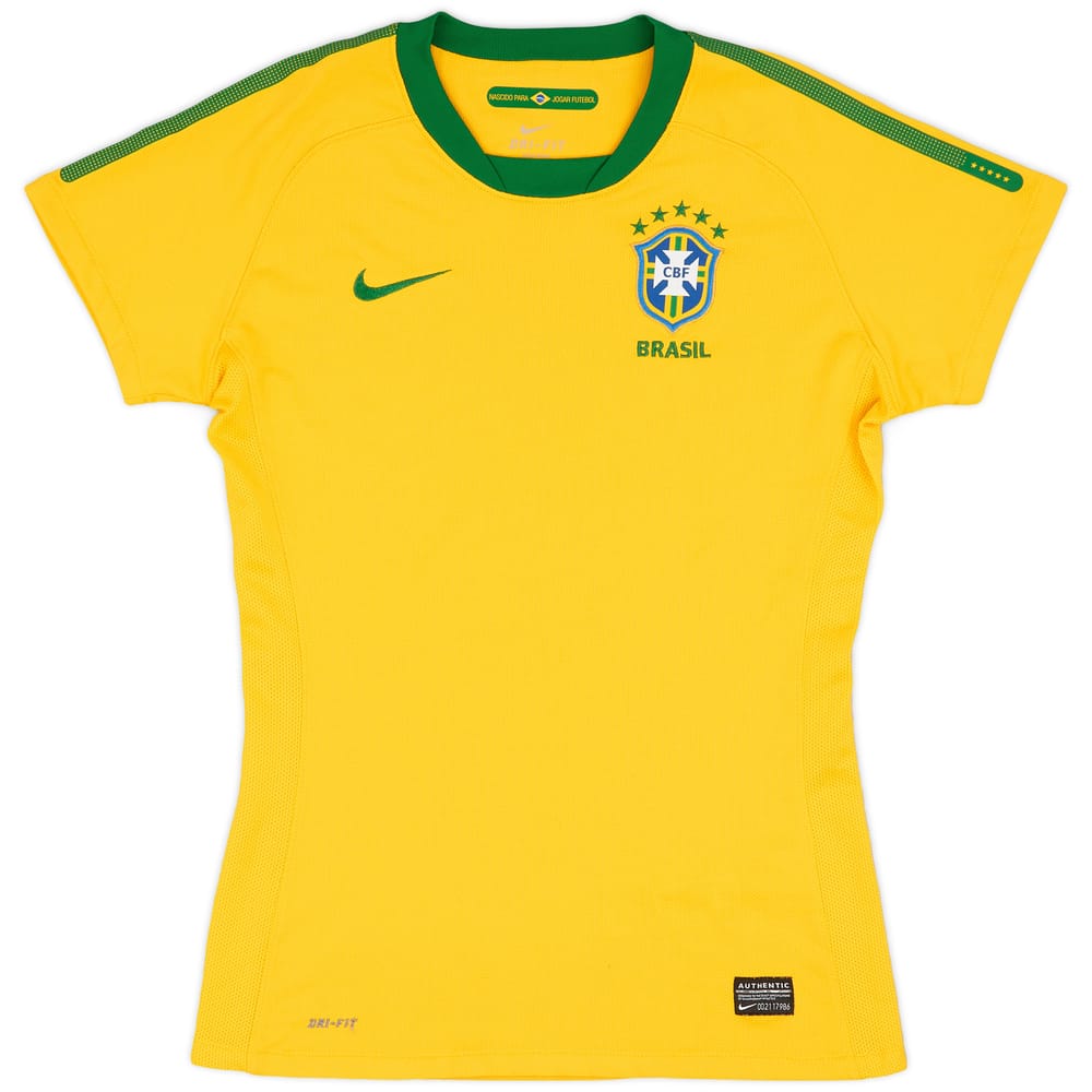 2010-11 Brazil Home Shirt (Women's S) - 7/10 - (S)